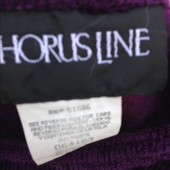 π Chorus Line velveteen Purple Dress π - Picture 5 of 5